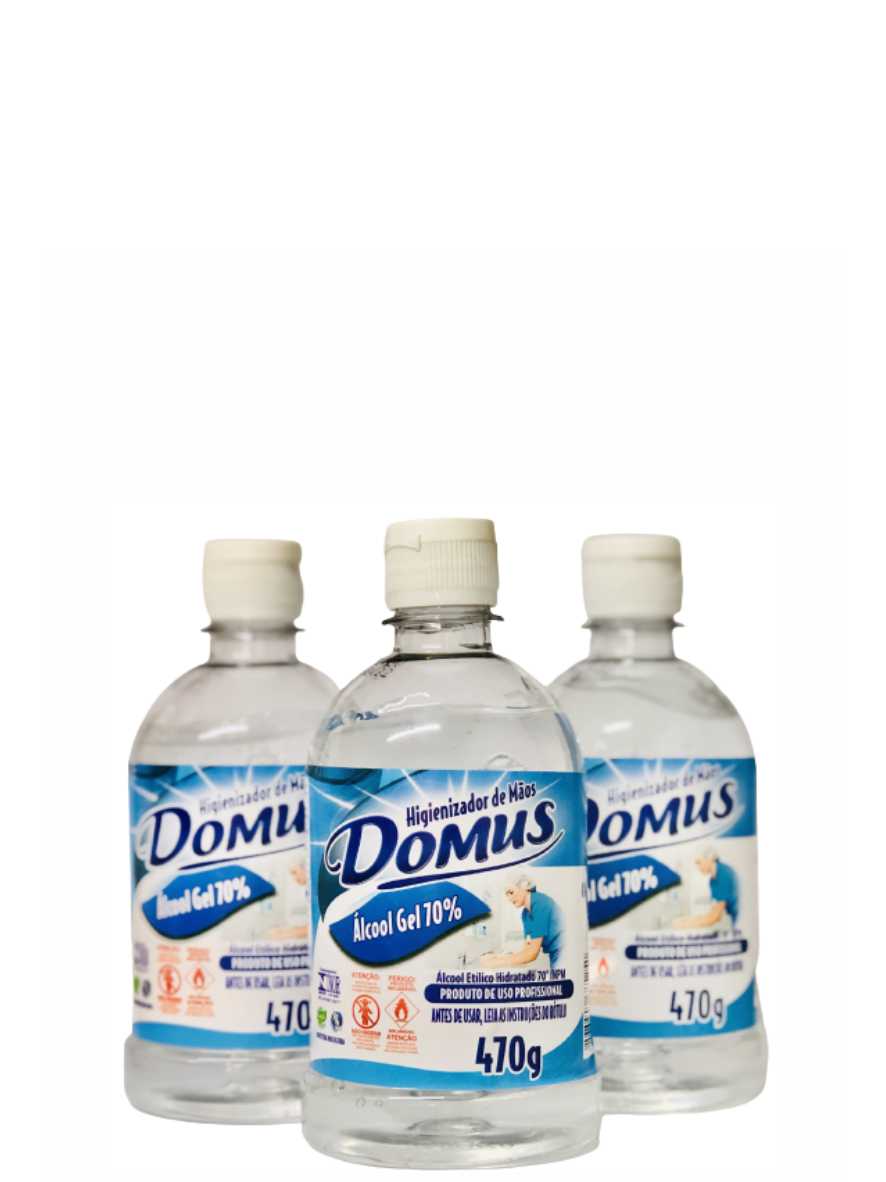 Álcool Gel 70% 470g Domus Ref. 7548 
