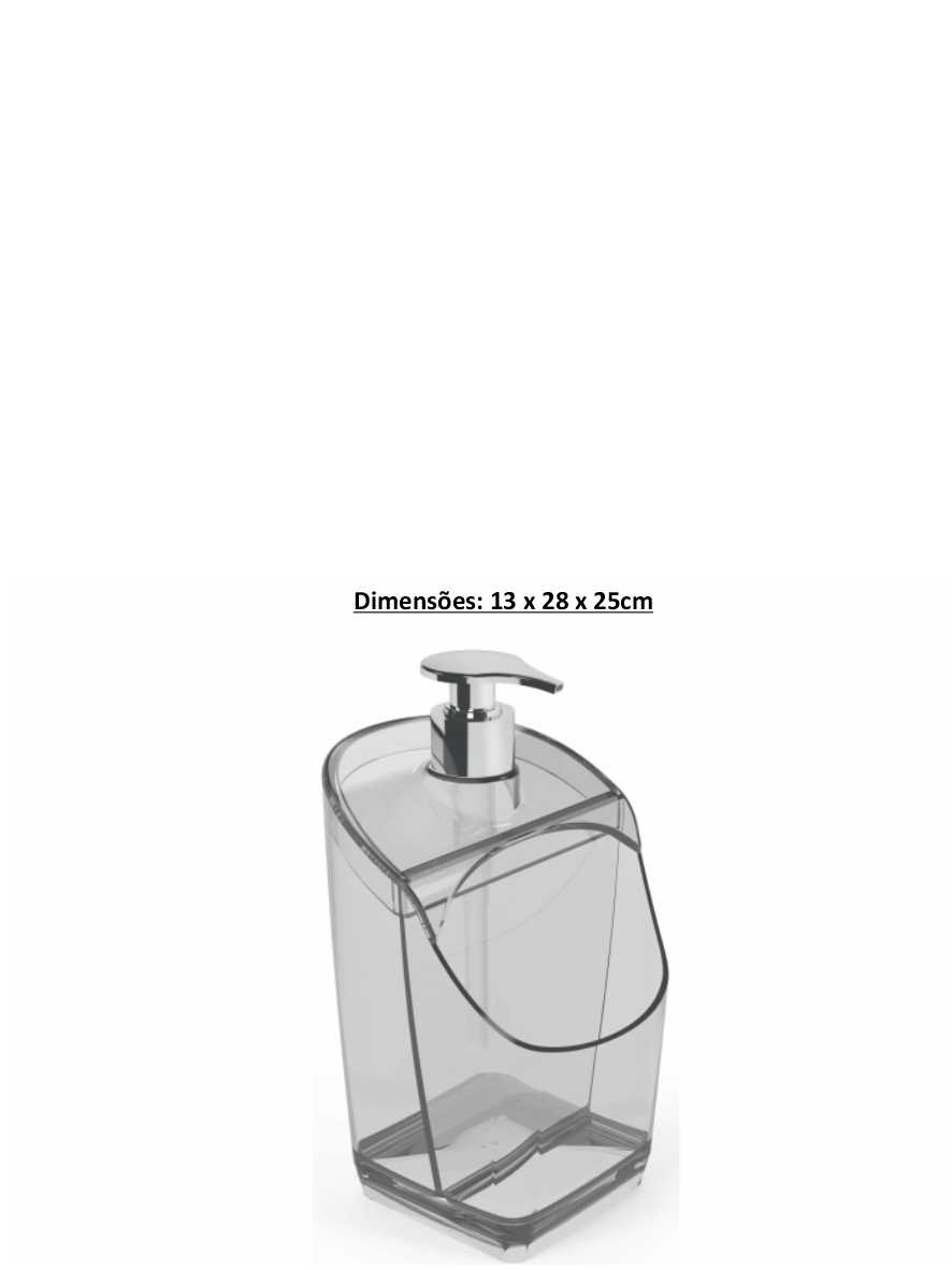Porta Detergente Dispenser Transparente UZ Ref. 4145 