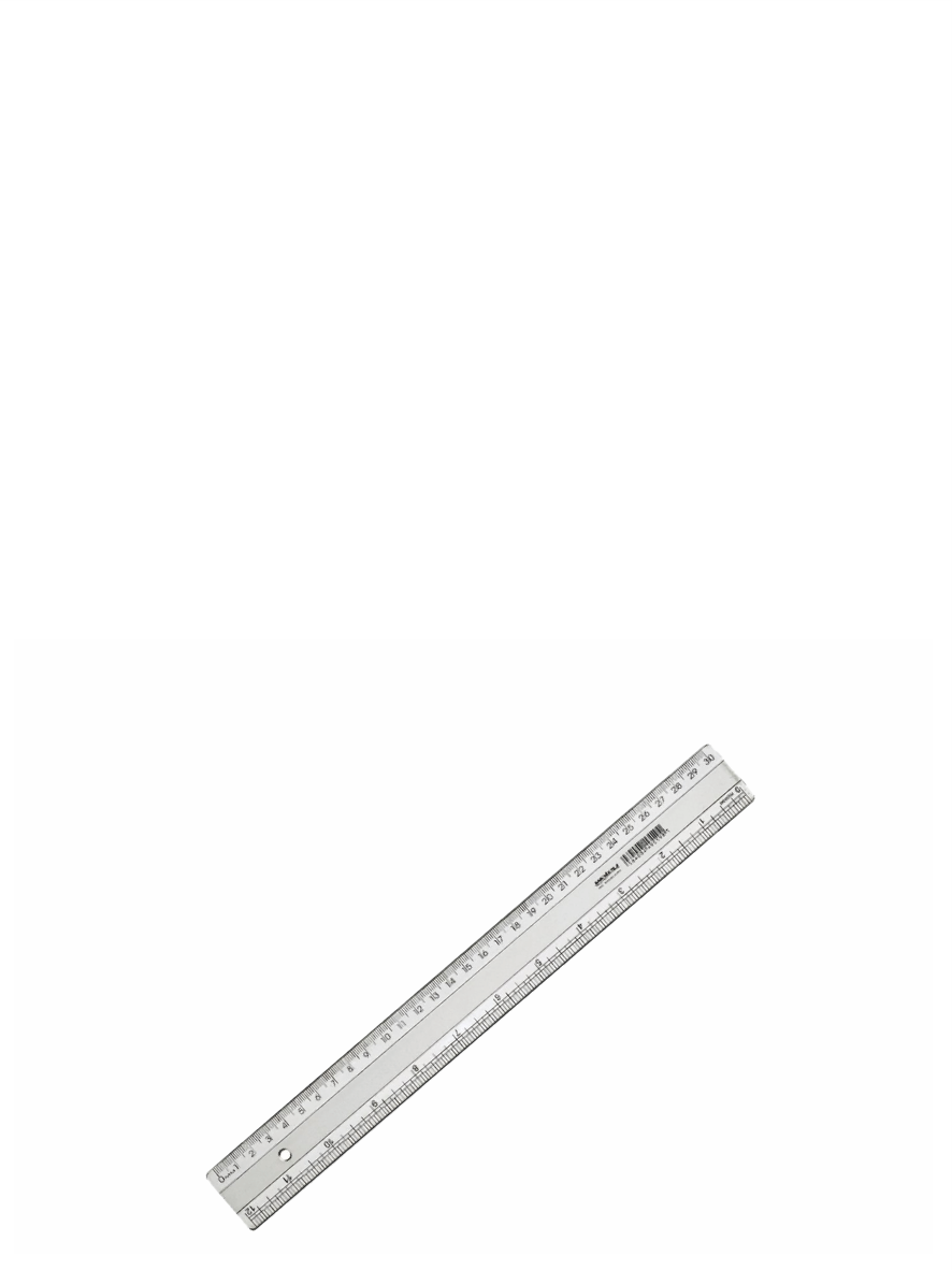 Régua 30cm Cristal Super Waleu Ref. 7686 