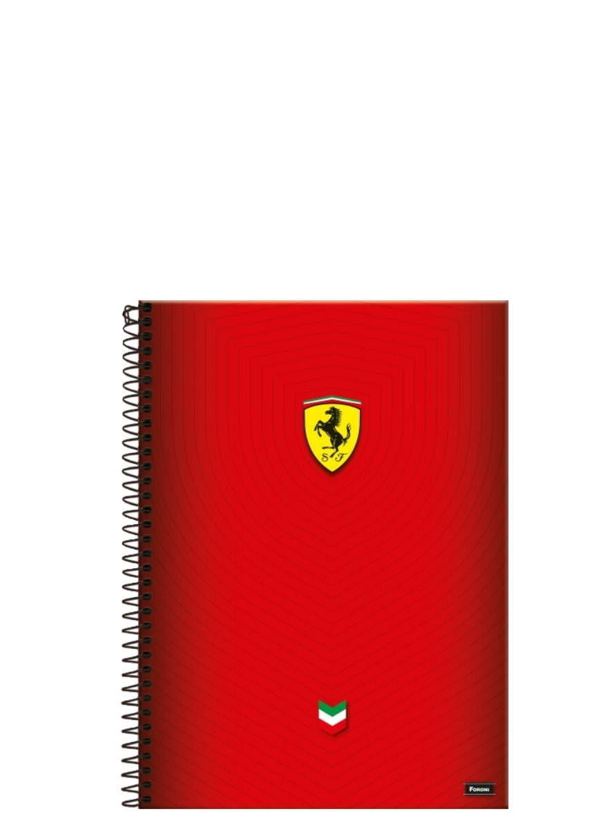 Caderno Capa Dura 1x1 96 Folhas Ferrari Foroni Ref. 7677 