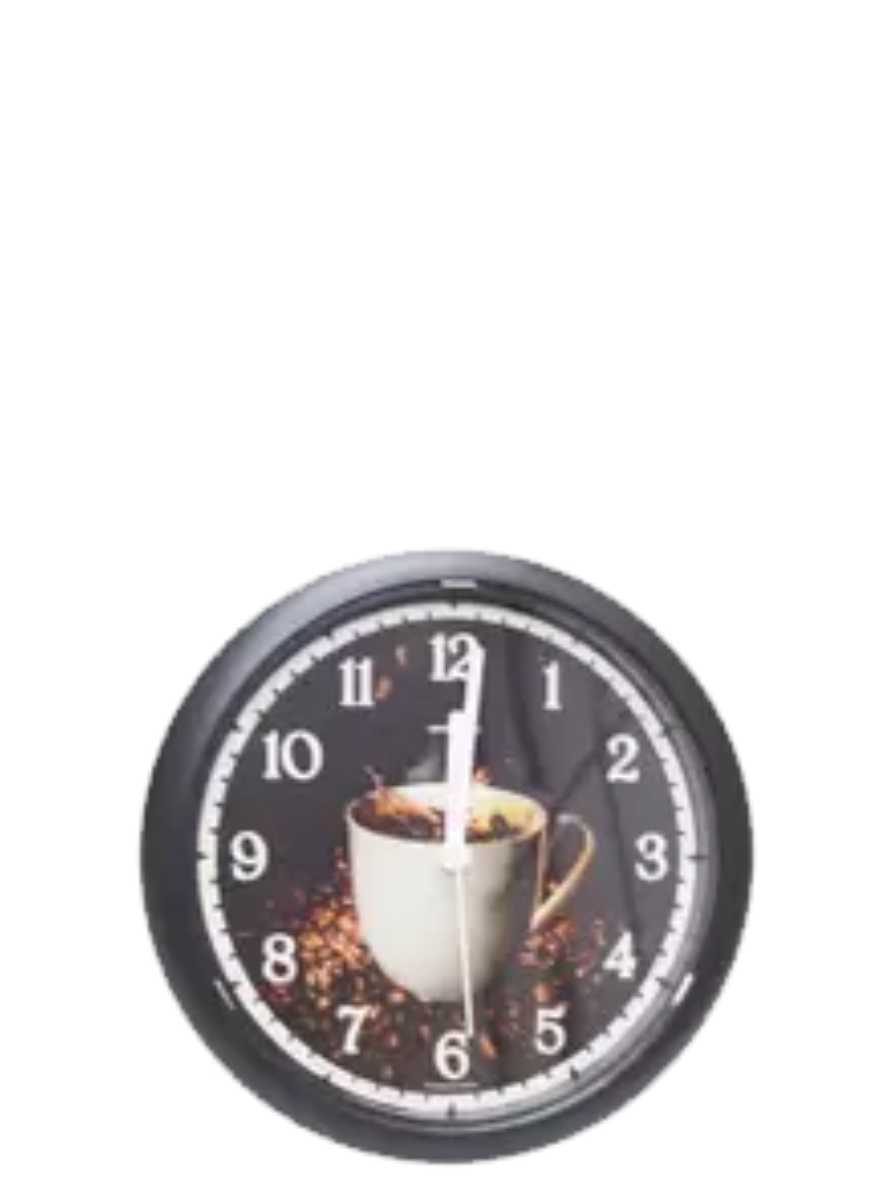 Relógio para Parede Café Redondo 24cm Ref. 8167 
