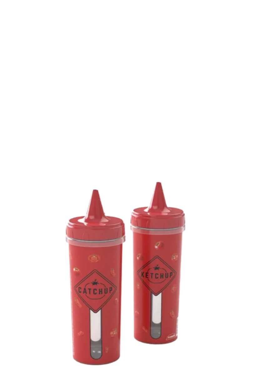 Bisnaga Decorada Ketchup 250ml Plasútil Ref. 8819 