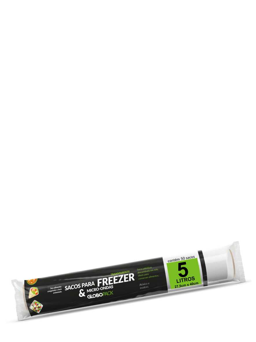 Saco Para Freezer 5 Litros Globopack Ref. 8921 