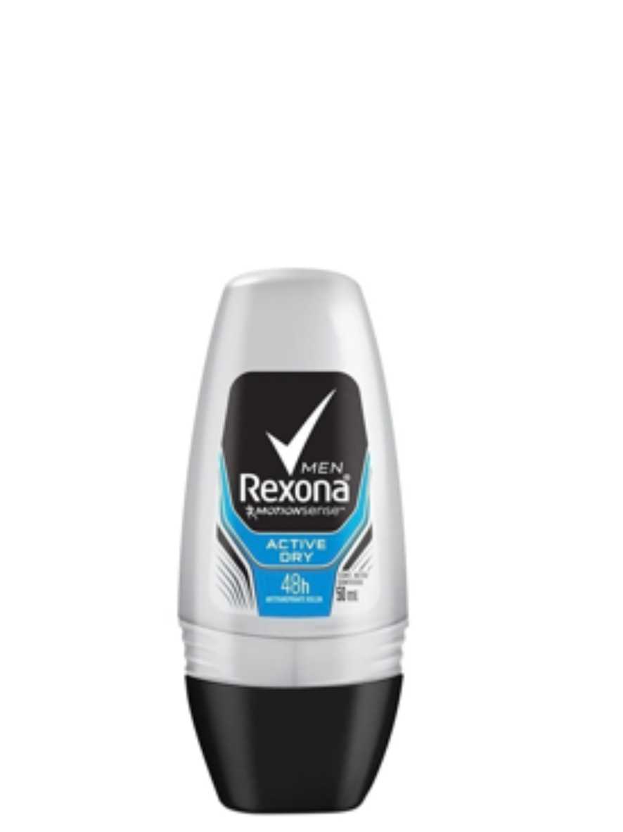 Desodorante 50ml Roll On Masculino Active Dry Rexona Ref. 7985 