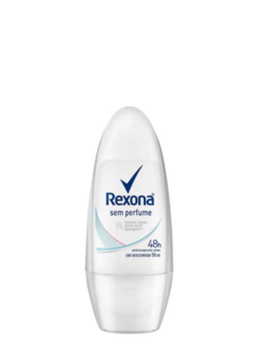 Desodorante 50ml Roll On Feminino Sem Perfume Rexona Ref. 7984 
