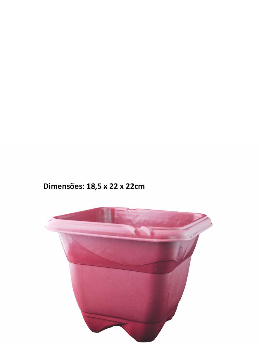 Vaso Quadrado N.22 Color Pratic Ref. 6912 