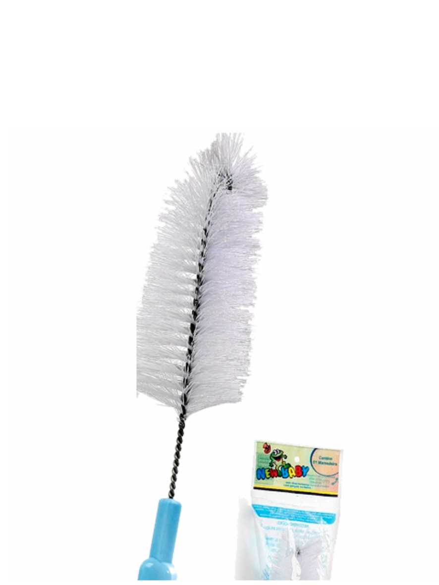 Escova Limpa Bico E Mamadeira Newbaby Ref. 1533