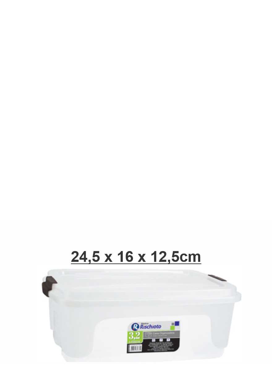 Caixa Organizadora de 3,2 Litros Rischioto Ref. 1460 