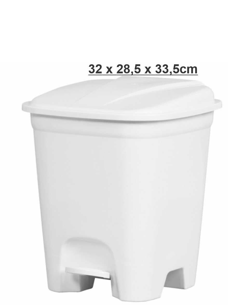 Lixeira Quadrada com Pedal de 14 Litros Rischioto Ref. 972 