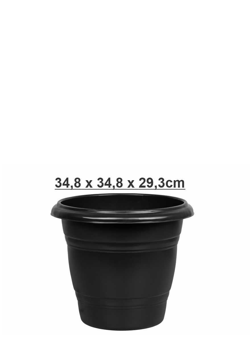 Vaso Redondo N.35 Preto Rischioto Ref. 606