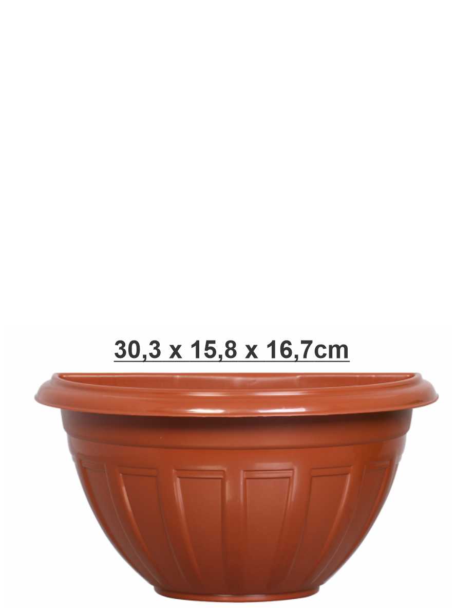 Vaso De Parede 3,3 Litros Marrom Rischioto Ref. 4002 