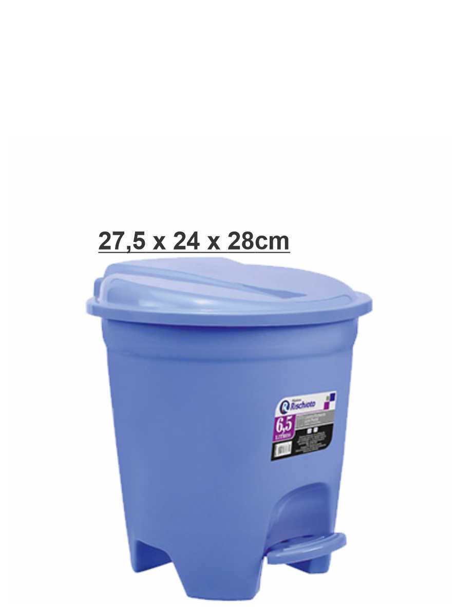 Lixeira Quadrada com Pedal de 6,5 Litros Rischioto Ref. 973 
