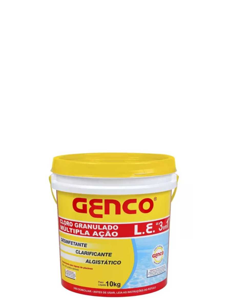 Cloro de Piscina Granulado 3x1 10kg Genco Ref. 8094